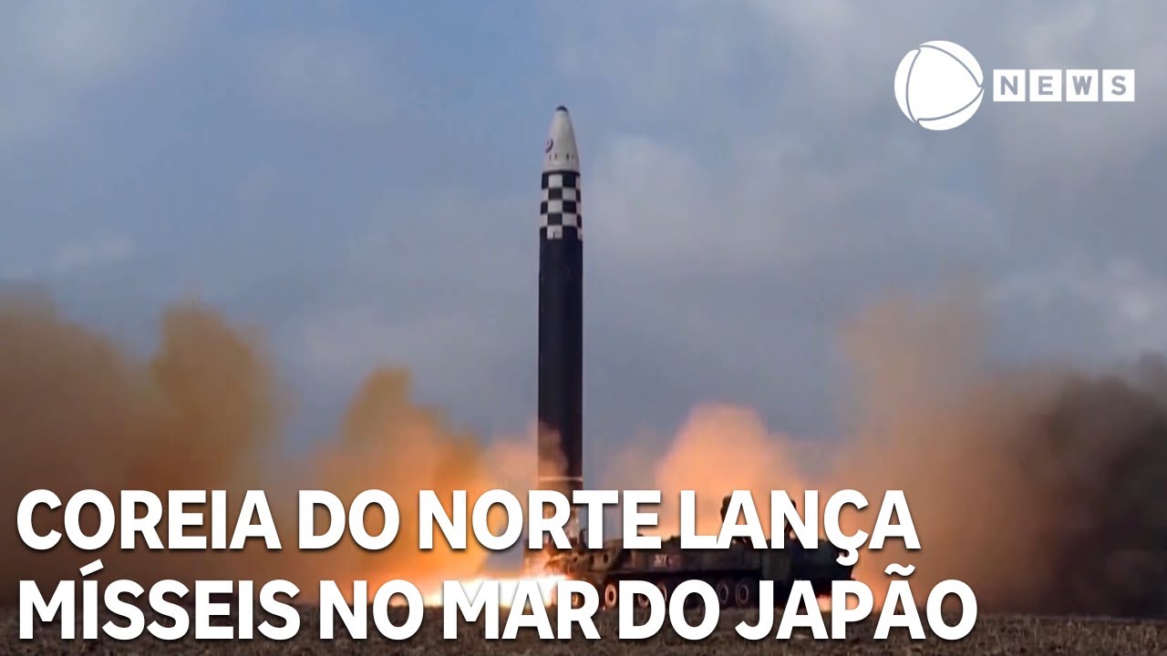 Coreia do Norte lança mísseis balísticos em direção ao mar do Japão