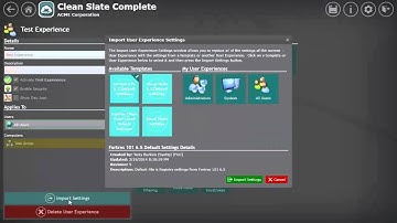 Clean Slate Complete: Creating a new user experience for testing