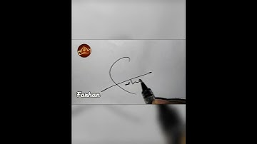 F Signature Style | Farhan Name Signature | #shorts