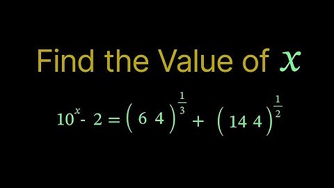 || USA Math Olympiad logarithmic equation || find the value of x || Can you solve this ? || Sat ||