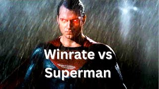 Winrate vs Superman #shorts #edit #battle #marvel #dc #vs
