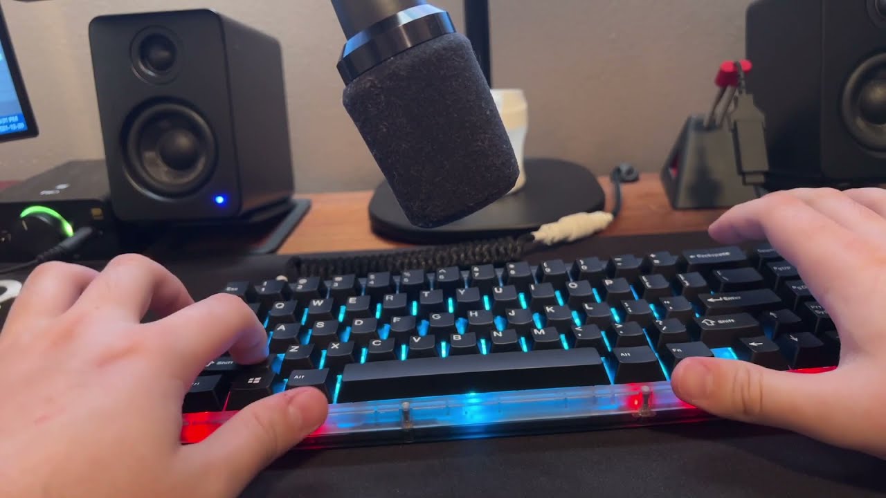 KBD67 Lite R2 Transparent Gateron Black Ink V2 Switches WoB Keycaps