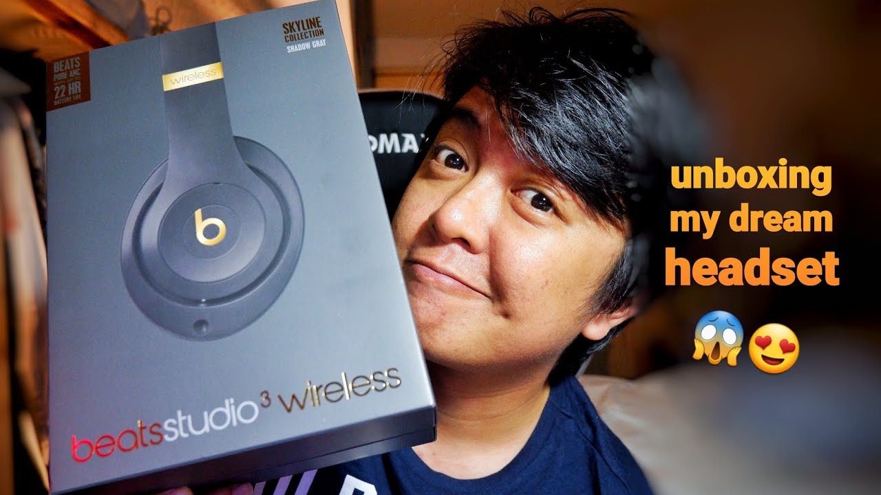 Unboxing the Dr Dre Beats Studio 3 Wireless Skyline Collection Shadow Gray  - YouTube