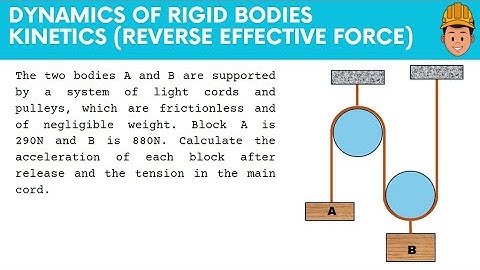 Dynamics of Rigid Bodies - Kinetics (Reverse Effective Force)