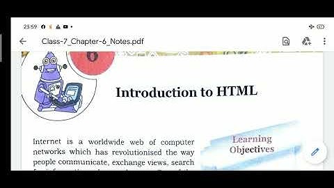 Class-7,Chapter-6(Introduction to HTML)