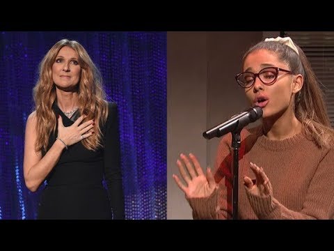 ariana grande celine dion