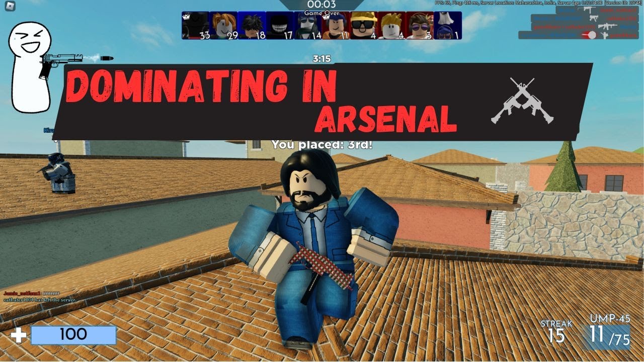 Dominating In Arsenal Roblox Epic Gameplay YouTube 