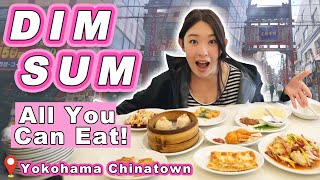 $16 All You Can Eat DIM SUM! || [Yokohama Chinatown, Japan] Dim Sum Buffet & Street Food Tour!