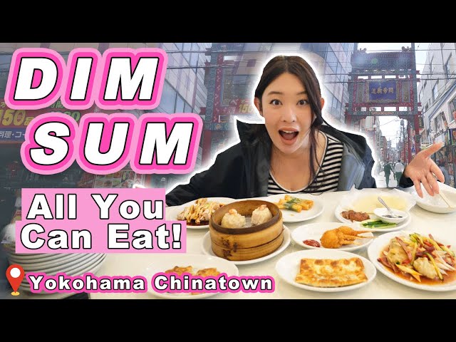 $16 All You Can Eat DIM SUM! || [Yokohama Chinatown, Japan] Dim Sum Buffet & Street Food Tour! class=