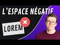 Concept fondamental : L'espace négatif en UI Design