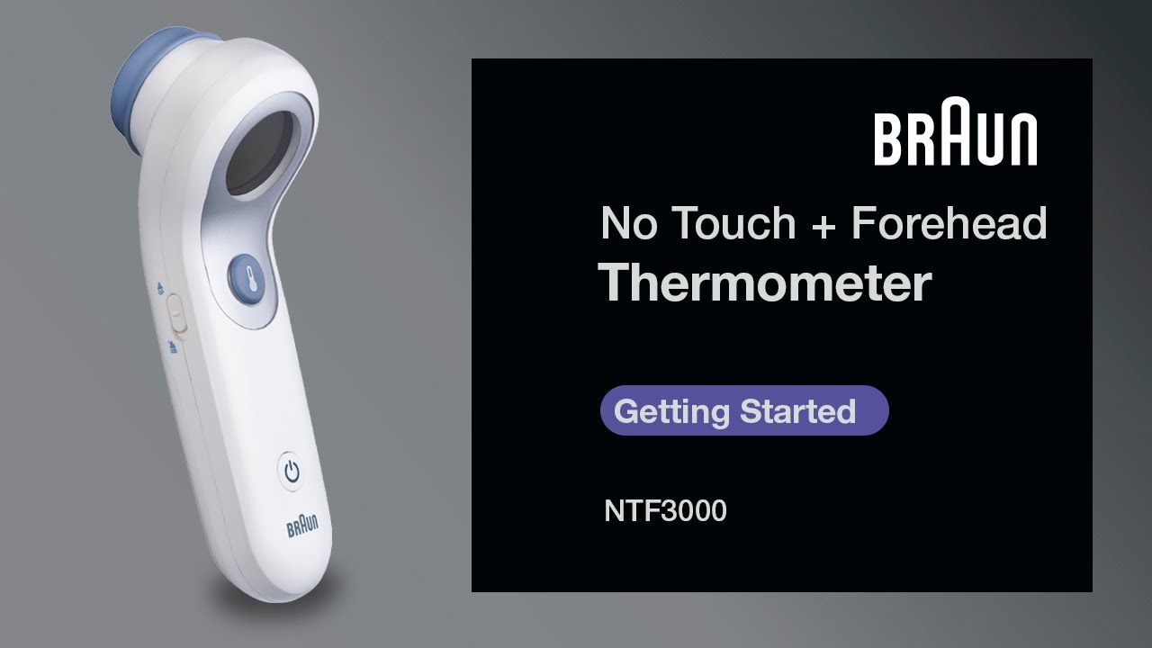 teleurstellen kalf Zuiver Braun No Touch + Forehead Thermometer NTF3000 - Getting Started - YouTube