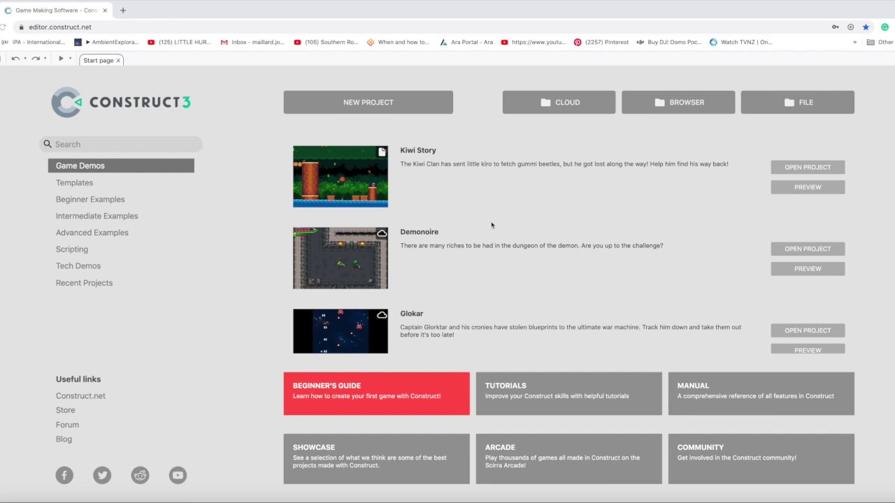 Learning Construct 3 part 2 - YouTube