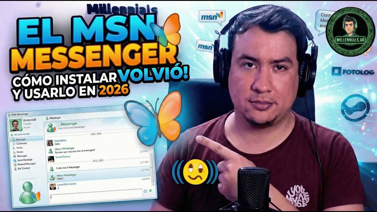 ¡El MSN Messenger VOLVIÓ! 🦋 Cómo instalarlo en 2026 (Escargot)
