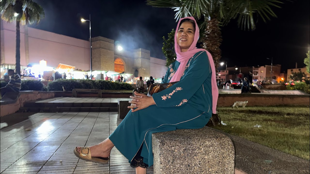 جولة وسط مدينة بني ملال قيصارية تحرقات كلها من التحت حتى الفوق