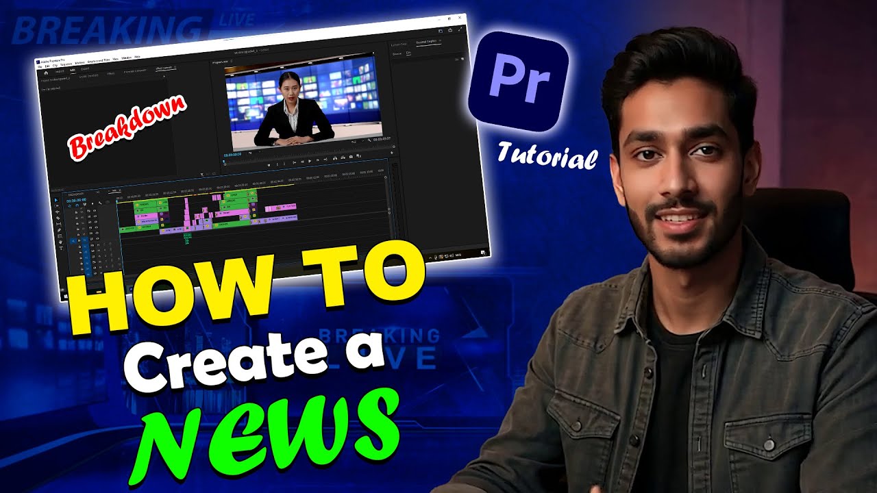 How To Edit A News Video ? | Breakdown & Tutorial How To Create A News | The B.S. Aulakh