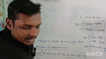 @orthogonal matrix and unitary matrix.definition and example. bsc mathematics.