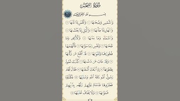 سورة الشمس بصوت القارئ الشيخ #سعد_الغامدي 💕 | #سورة_الشمس 🍂 #quran #قرآن 🤍