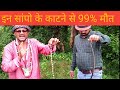 इन सांपो के काटने से 99% मौत || Snake Bite Treatment With Mobarak Snake Saver || Silent Killer Snake