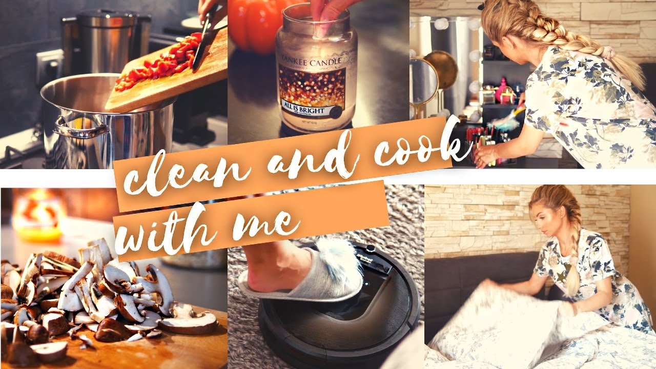 Relaksujące sprzątanie i gotowanie ze mną | clean and cook with me | Autumn 2020