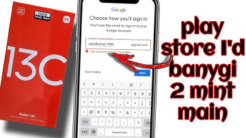 Redmi 13c 5g play store Id kaise banaen || play store ki id kaise banaen || create Google account