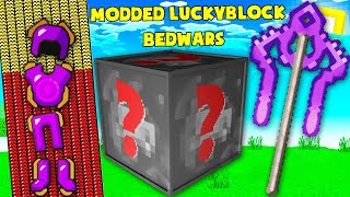 MINI GAME : MODDED LUCKY BLOCK BEDWARS ** THỬ THÁCH NOOB NÂNG CẤP ĐỒ SIÊU VIP CHIẾN ĐẤU ??