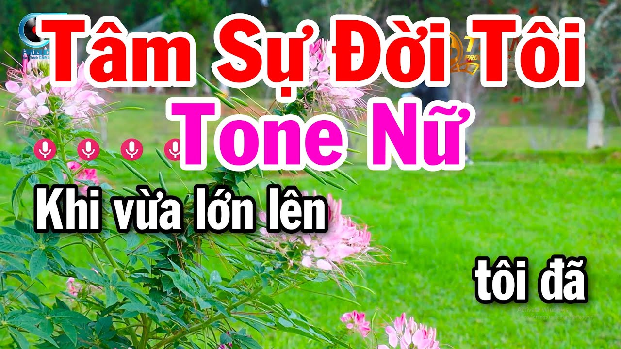 Karaoke Tâm Sự Đời Tôi Tone Nữ Nhạc Bolero Dễ Hát Tuấn Cò