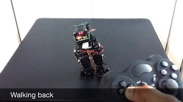Six DOF biped robot Arduino + SSC-32, controlled by Bluetooth joystick