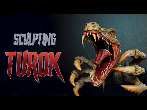 2D to 3D Sculpting Turok in 1 Minute #ZBrush #shorts #timelapse