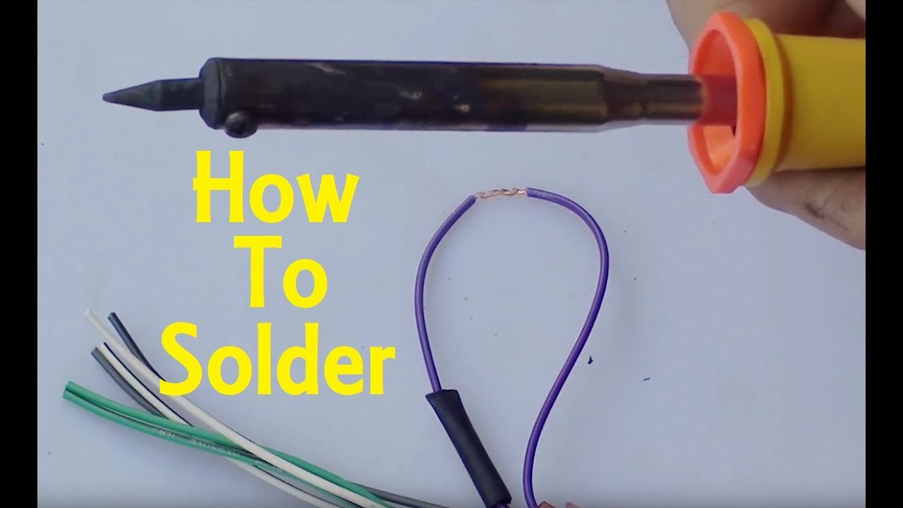 How to solder electrical wiring (Soldering basics tutorial) - YouTube