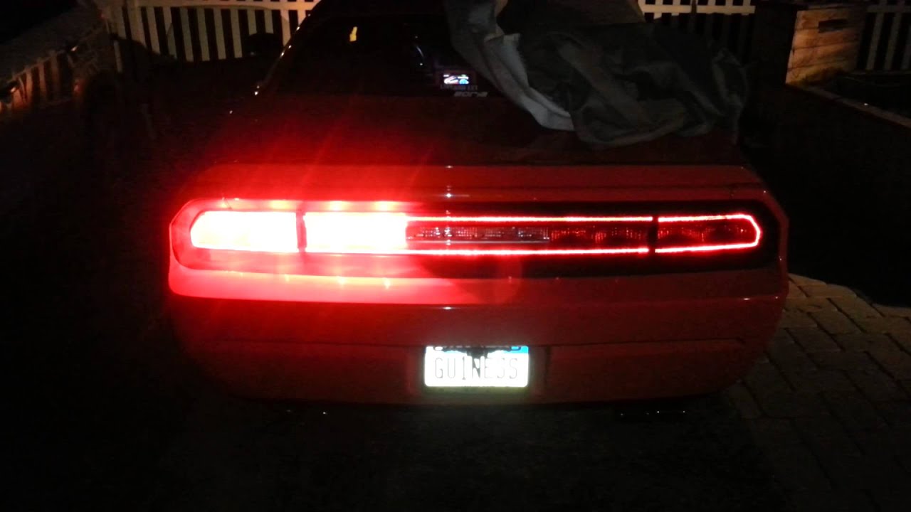 Challenger sequential tail lights - YouTube