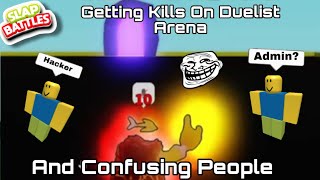 Buying Kills On Duelist Arena To Turn Map Red And See People’s Reactions! | Slap Battles Roblox