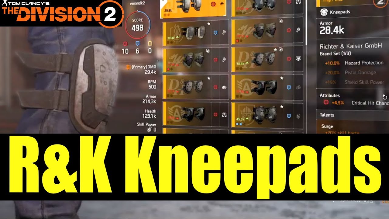 The Division 2  - Ritcher & Kaiser Kneepads