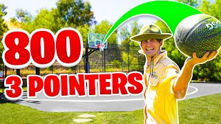 800 CRAZY Basketball 3 POINTERS FOR 800K SUBSCRIBERS