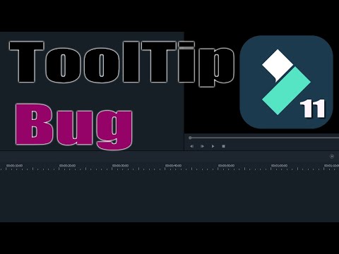 Filmora 11 Tooltip Bug