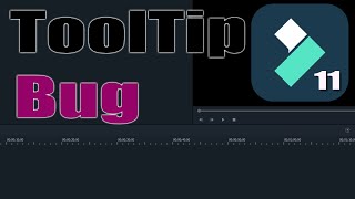 Filmora 11 Tooltip Bug