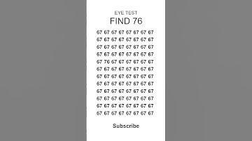 Eye Test! Is Your Brain FAST Enough? Test Your Vision! ⚡️ #shorts