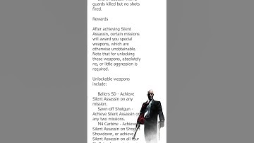 Silent Assassin Rating Requirements - H2: SA