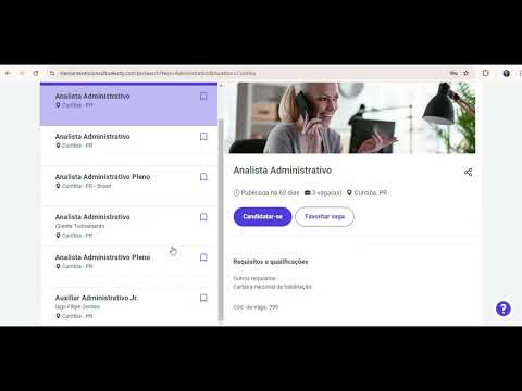 Tutorial cadastro de Currículo - video from Selecty