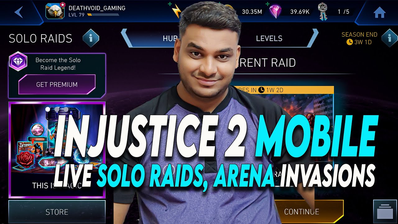 INJUSTICE 2 MOBILE THE DAILY GRIND! Solo Raid, CA, & League Raid, Invasions Hits LIVE!