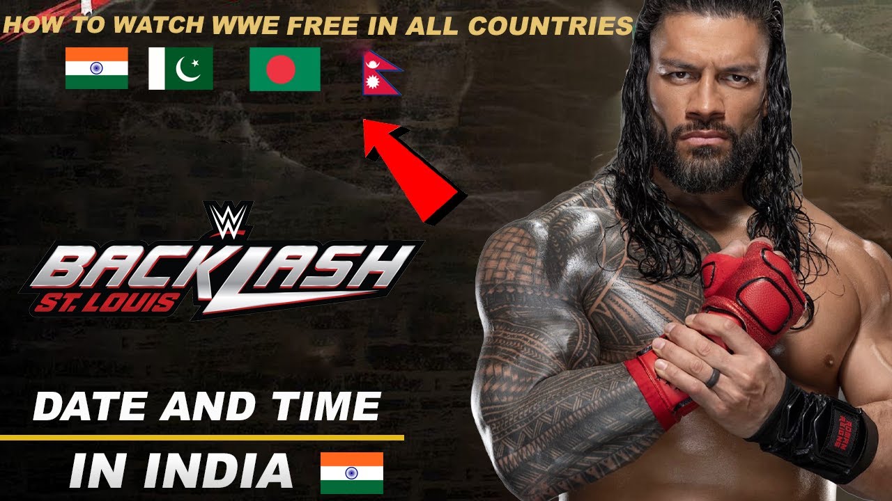 Backlash Date And Time India. - YouTube