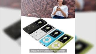 MP3 Player Stylish Multifunctional Lossless Sound Slim 1.8 Inch LCD Screen Portable MP3 Music Player
