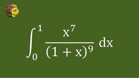 2nd method to evaluate the definite integral using basic techniques  (Mis-296A)