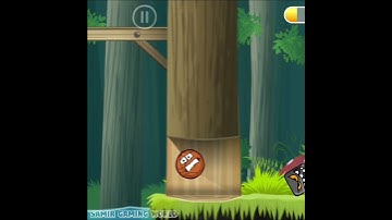 Red Ball 4 Forest square push Basketball in water