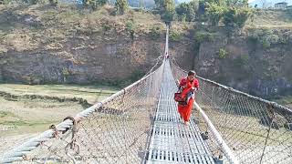 one of the longest suspension bridge near by Pokhara