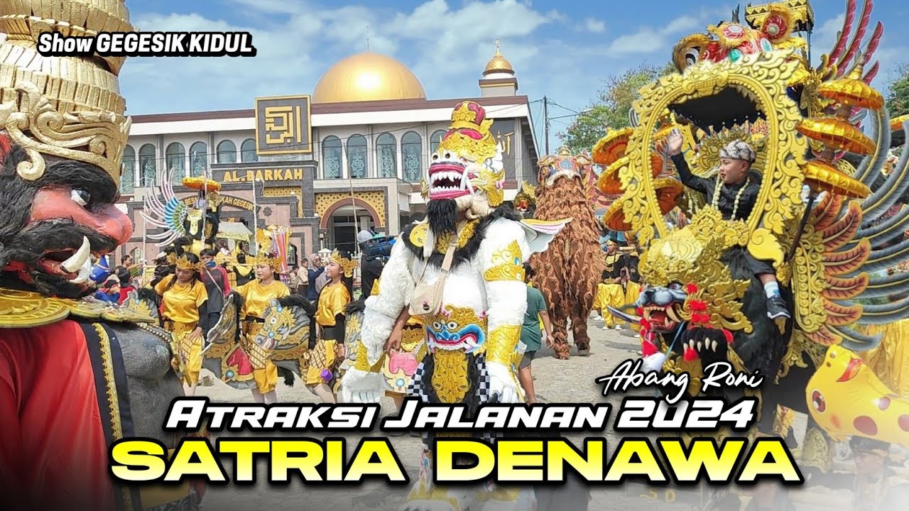 Atraksi Jalanan ABANG RONI ‼️ Singa Depok SATRIA DENAWA show GEGESIK KIDUL 2024