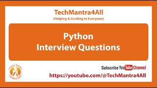 Python Interview Questions - Set 02