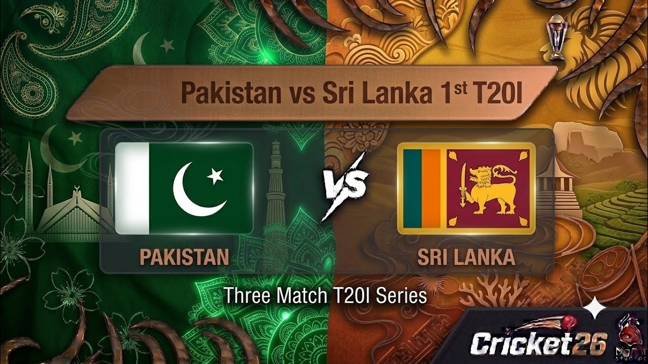Pakistan vs Sri Lanka 1st T20I Match Highlights | Cricket 26 Gameplay (Full Match)