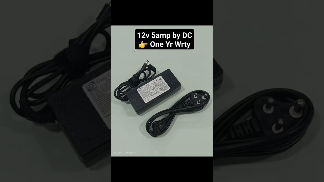  Quality DVR Power Adapter 12v5amp DataCables SuratGujarat