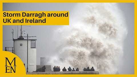 Storm Darragh hits with winds up to 93mph around UK and Ireland