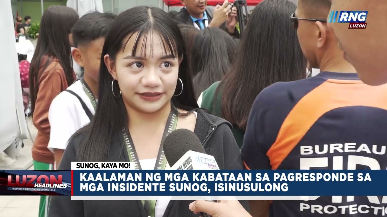 Kaalaman ng mga kabataan sa pagresponde sa mga insidente sunog, isinusulong | Luzon Headlines